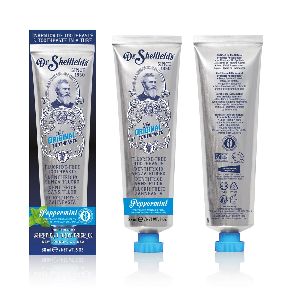 Dr. Sheffield's – Pasta dental sin flúor (exclusiva de farmacia)